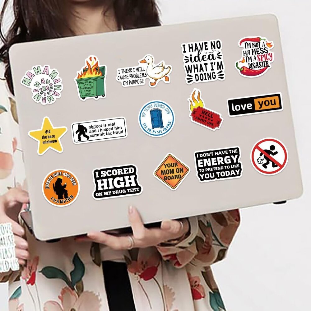 50ct Random Funny/Sarcastic Adult Stickers - Picture 4 of 4